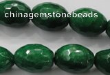 CCN1486 15.5 inches 15*20mm faceted rice candy jade beads wholesale