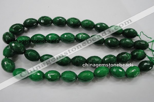 CCN1486 15.5 inches 15*20mm faceted rice candy jade beads wholesale