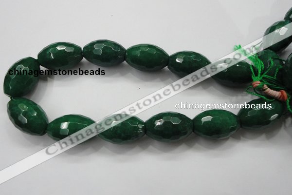 CCN1488 15.5 inches 20*30mm faceted rice candy jade beads wholesale