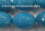 CCN1497 15.5 inches 18*25mm faceted rice candy jade beads wholesale