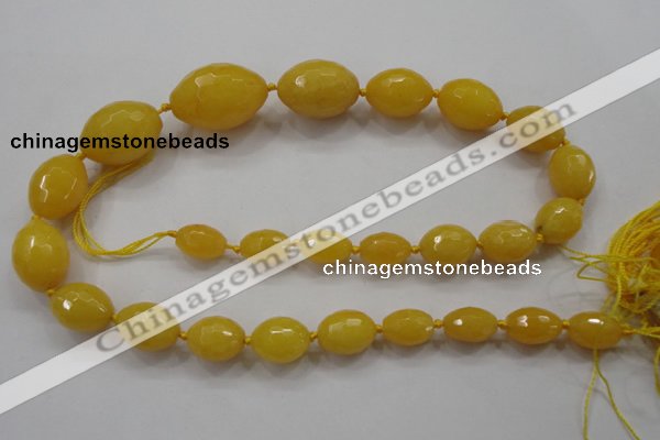 CCN1513 15.5 inches 10*14mm – 20*30mm faceted rice candy jade beads