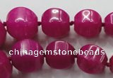 CCN1530 15.5 inches 8*8mm - 20*20mm pumpkin candy jade beads