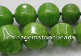 CCN1533 15.5 inches 8*8mm - 20*20mm pumpkin candy jade beads