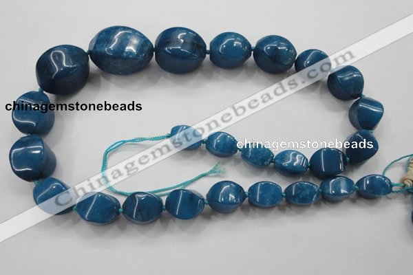 CCN1548 15.5 inches 10*14mm - 20*30mm twisted tetrahedron candy jade beads