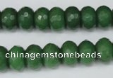 CCN156 15.5 inches 8*12mm faceted rondelle candy jade beads
