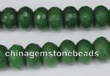 CCN156 15.5 inches 8*12mm faceted rondelle candy jade beads
