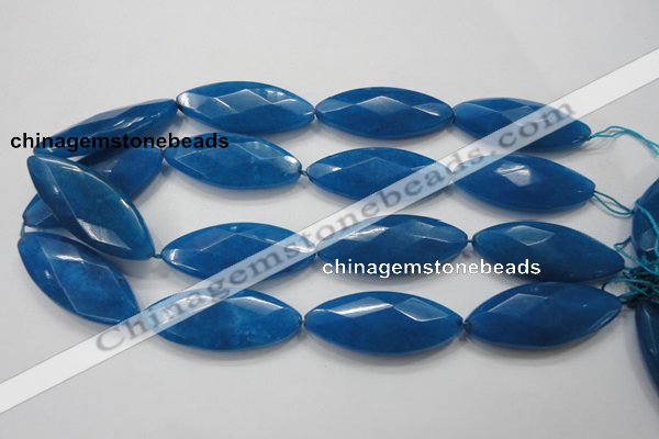 CCN1562 15.5 inches 20*48mm faceted marquise candy jade beads
