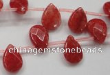 CCN1580 15.5 inches 10*14mm briolette candy jade beads wholesale