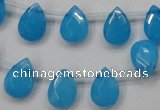 CCN1583 15.5 inches 10*14mm briolette candy jade beads wholesale