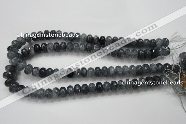 CCN1602 15.5 inches 8*12mm faceted rondelle candy jade beads