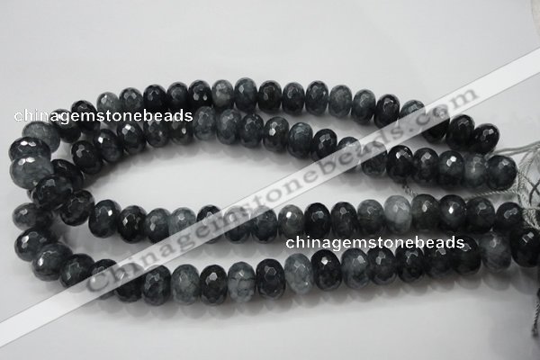 CCN1603 15.5 inches 10*14mm faceted rondelle candy jade beads