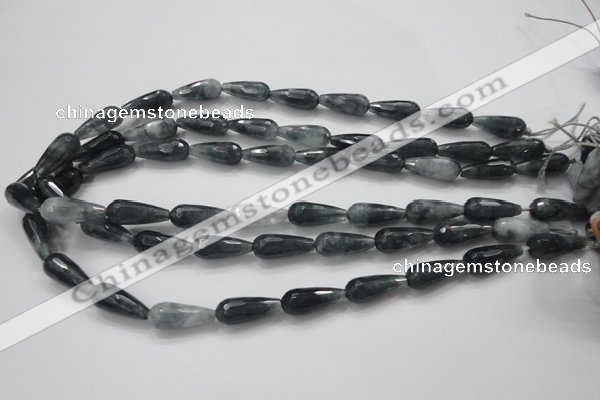 CCN1608 15.5 inches 8*20mm faceted teardrop candy jade beads