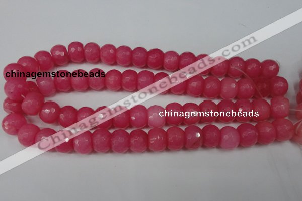 CCN164 15.5 inches 12*16mm faceted rondelle candy jade beads