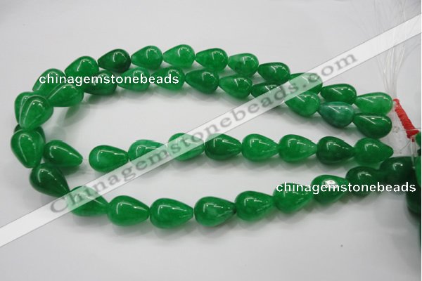 CCN1663 15.5 inches 13*18mm teardrop candy jade beads wholesale