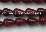 CCN1672 15.5 inches 10*14mm teardrop candy jade beads wholesale