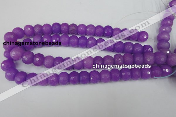 CCN168 15.5 inches 12*16mm faceted rondelle candy jade beads