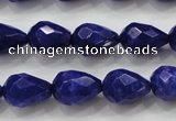 CCN1688 15.5 inches 10*14mm faceted teardrop candy jade beads wholesale