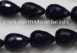 CCN1690 15.5 inches 13*18mm faceted teardrop candy jade beads wholesale