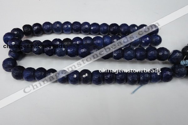 CCN174 15.5 inches 12*16mm faceted rondelle candy jade beads