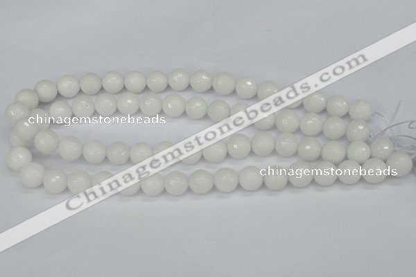 CCN1804 15 inches 12mm faceted round candy jade beads wholesale