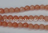 CCN1810 15 inches 4mm faceted round candy jade beads wholesale