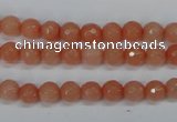 CCN1811 15 inches 6mm faceted round candy jade beads wholesale