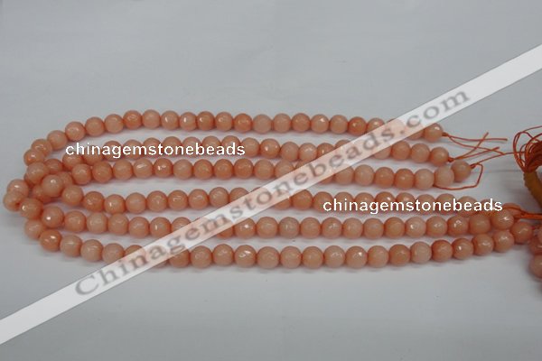 CCN1812 15 inches 8mm faceted round candy jade beads wholesale