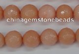 CCN1814 15 inches 12mm faceted round candy jade beads wholesale