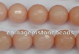 CCN1815 15 inches 14mm faceted round candy jade beads wholesale