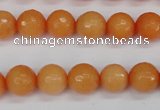 CCN1823 15 inches 10mm faceted round candy jade beads wholesale