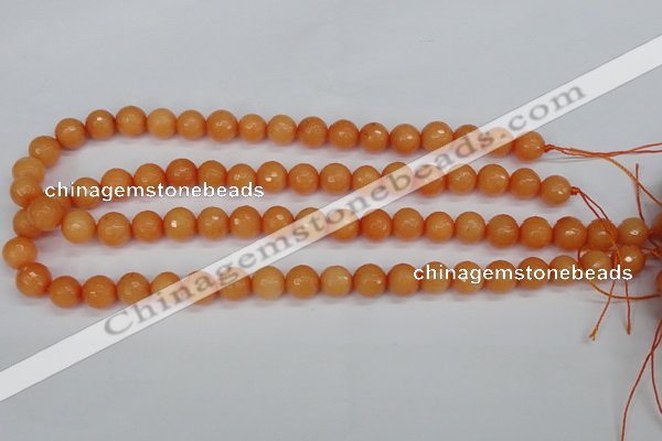 CCN1823 15 inches 10mm faceted round candy jade beads wholesale