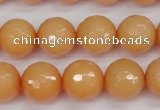 CCN1824 15 inches 12mm faceted round candy jade beads wholesale