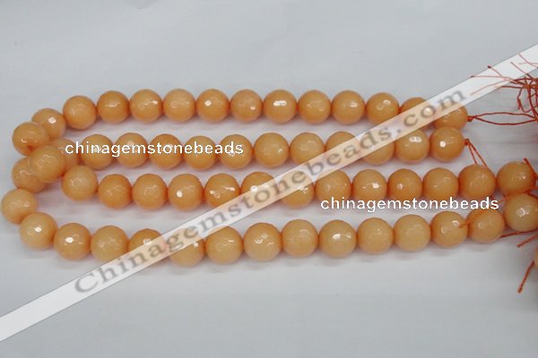 CCN1824 15 inches 12mm faceted round candy jade beads wholesale