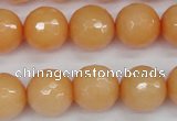 CCN1825 15 inches 14mm faceted round candy jade beads wholesale