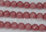 CCN1832 15 inches 8mm faceted round candy jade beads wholesale