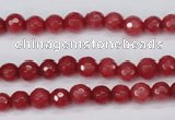 CCN1840 15 inches 4mm faceted round candy jade beads wholesale