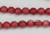 CCN1842 15 inches 8mm faceted round candy jade beads wholesale