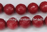 CCN1845 15 inches 14mm faceted round candy jade beads wholesale