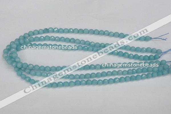 CCN1860 15 inches 4mm faceted round candy jade beads wholesale