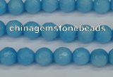 CCN1872 15 inches 8mm faceted round candy jade beads wholesale