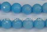 CCN1874 15 inches 12mm faceted round candy jade beads wholesale