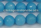 CCN1875 15 inches 14mm faceted round candy jade beads wholesale