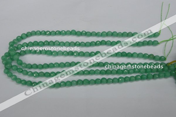 CCN1880 15 inches 4mm faceted round candy jade beads wholesale