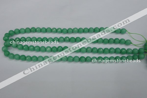 CCN1882 15 inches 8mm faceted round candy jade beads wholesale