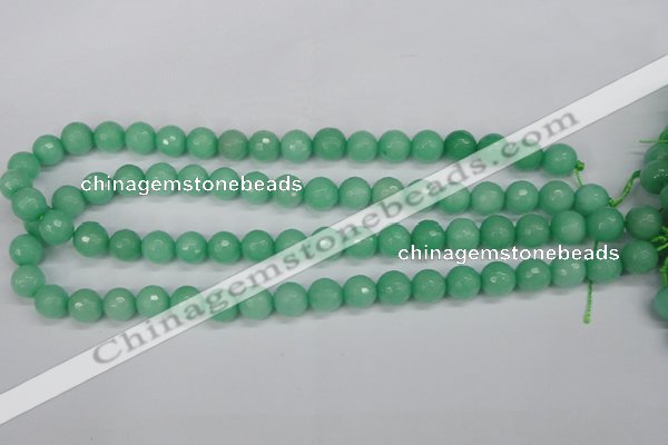 CCN1883 15 inches 10mm faceted round candy jade beads wholesale