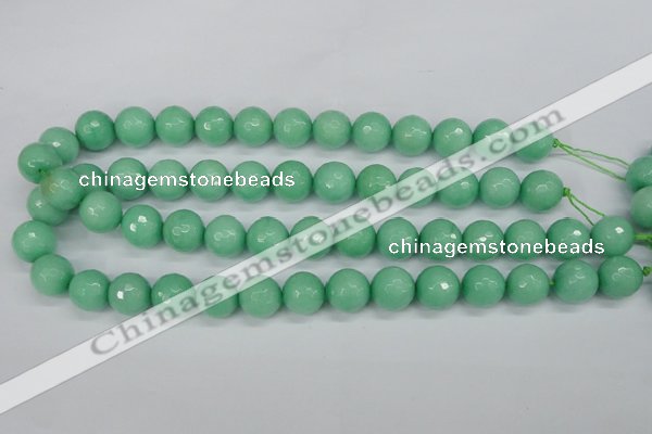 CCN1885 15 inches 14mm faceted round candy jade beads wholesale