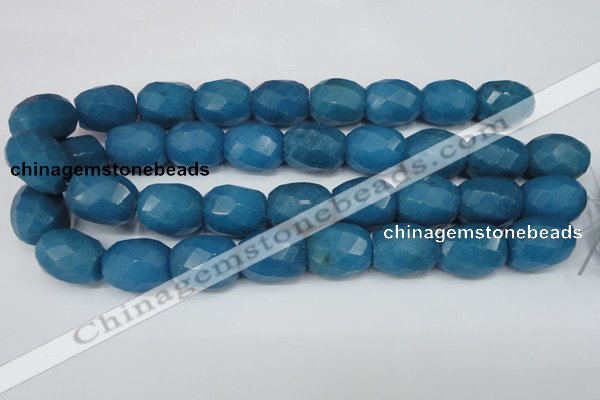 CCN189 15.5 inches 18*22mm faceted drum candy jade beads