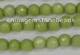 CCN1902 15 inches 8mm faceted round candy jade beads wholesale