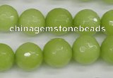 CCN1905 15 inches 14mm faceted round candy jade beads wholesale