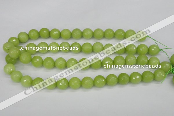 CCN1905 15 inches 14mm faceted round candy jade beads wholesale